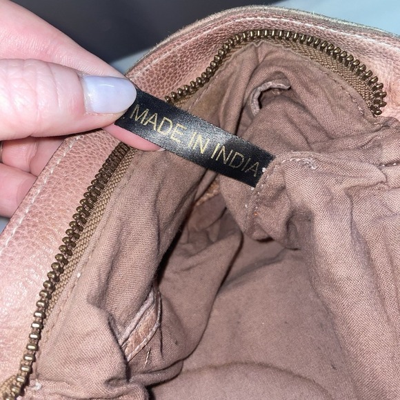 ART-N-VINTAGE ANV LEATHER CROSSBODY BAG HANDBAG PURSE HAND CRAFTED & STITCHED - Picture 9 of 13